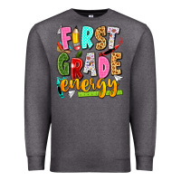 Charcoal Heather first grade energy Premium Sweatshirt - texasbilliewilder