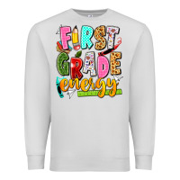 Dove Grey first grade energy Premium Sweatshirt - texasbilliewilder