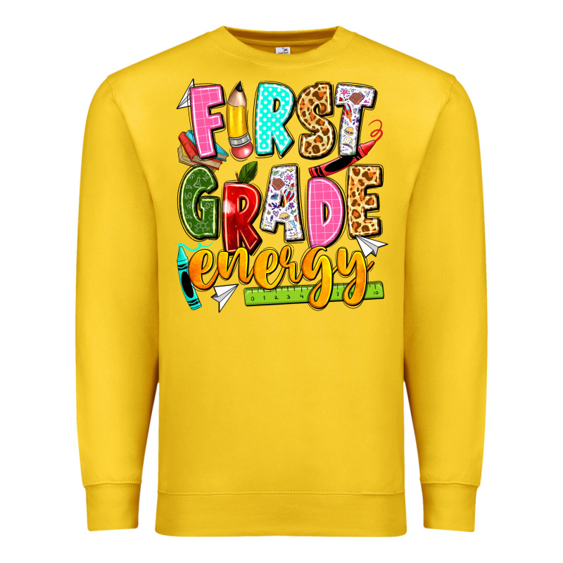 First Grade Energy Premium Sweatshirt by texasbilliewilder | Teevron