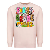 Pale Pink first grade energy Premium Sweatshirt - texasbilliewilder