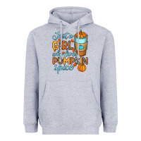 Heather Grey Just a girl who loves pumpkin spice Heavyweight Hoodie - RanaPortraitStore