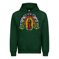 Forest Green our lady of guadalupe rainbow Urban Hoodie - JahusDesignShop
