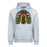 Heather Grey our lady of guadalupe rainbow Urban Hoodie - JahusDesignShop