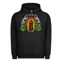 Pigment Black our lady of guadalupe rainbow Urban Hoodie - JahusDesignShop
