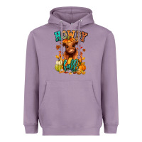 Lavender Hay there Fall pumpkin heifer Heavyweight Hoodie - RanaPortraitStore