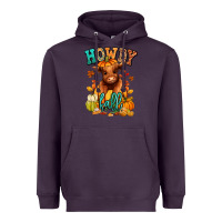 Plum Hay there Fall pumpkin heifer Heavyweight Hoodie - RanaPortraitStore
