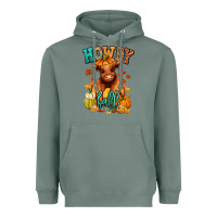 Sage Hay there Fall pumpkin heifer Heavyweight Hoodie - RanaPortraitStore