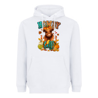 Hay There Fall Pumpkin Heifer Heavyweight Hoodie | Teevron