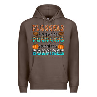 Coffee Flannels Hayrides Pumpkins Sweaters Bonfires Premium Hoodie - Artiststas