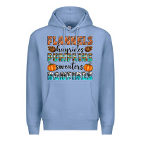 Colony Blue Flannels Hayrides Pumpkins Sweaters Bonfires Premium Hoodie - Artiststas