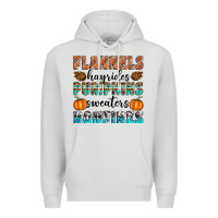 Dove Grey Flannels Hayrides Pumpkins Sweaters Bonfires Premium Hoodie - Artiststas