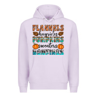 Lilac Flannels Hayrides Pumpkins Sweaters Bonfires Premium Hoodie - Artiststas