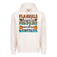 Pale Pink Flannels Hayrides Pumpkins Sweaters Bonfires Premium Hoodie - Artiststas