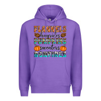 Purple Flannels Hayrides Pumpkins Sweaters Bonfires Premium Hoodie - Artiststas