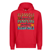 Red Flannels Hayrides Pumpkins Sweaters Bonfires Premium Hoodie - Artiststas