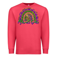 Cardinal mardi gras rainbow and fleur de lis Premium Sweatshirt - RanaPortraitStore