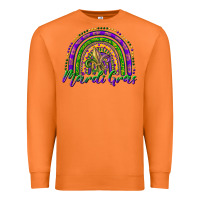 Carrot mardi gras rainbow and fleur de lis Premium Sweatshirt - RanaPortraitStore