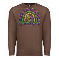 Chestnut mardi gras rainbow and fleur de lis Premium Sweatshirt - RanaPortraitStore