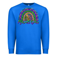 True Royal mardi gras rainbow and fleur de lis Premium Sweatshirt - RanaPortraitStore