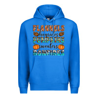 True Royal Flannels Hayrides Pumpkins Sweaters Bonfires Premium Hoodie - Artiststas