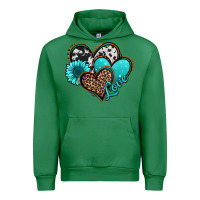 Emerald love turquoise hearts Urban Hoodie - Jasminsmagicworld
