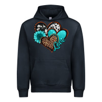 Navy love turquoise hearts Urban Hoodie - Jasminsmagicworld