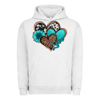 Pigment Lunar Rock love turquoise hearts Urban Hoodie - Jasminsmagicworld