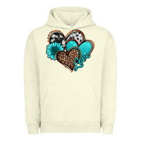 Pigment Pistachio love turquoise hearts Urban Hoodie - Jasminsmagicworld