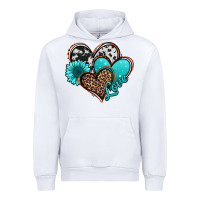White love turquoise hearts Urban Hoodie - Jasminsmagicworld