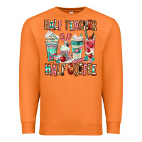 Carrot half teacher half coffee Premium Sweatshirt - texasbilliewilder