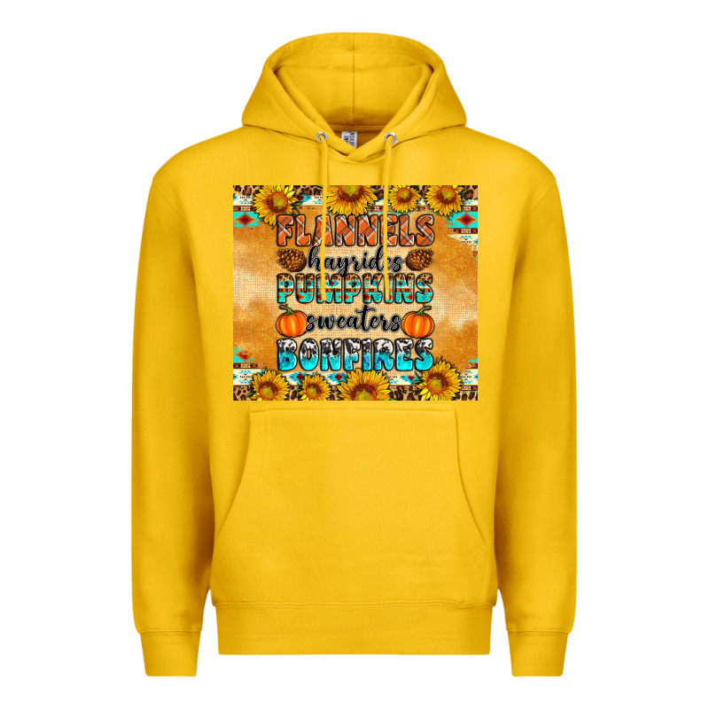 Flannes Hayrides Sweaters Bonfires Premium Hoodie by Artiststas | Teevron