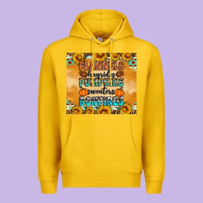 Flannes Hayrides Sweaters Bonfires Premium Hoodie Designed By Artiststas