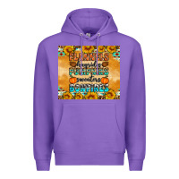 Purple Flannes Hayrides Sweaters Bonfires Premium Hoodie - Artiststas