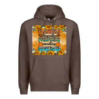 Coffee Flannes Hayrides Sweaters Bonfires Premium Hoodie - Artiststas