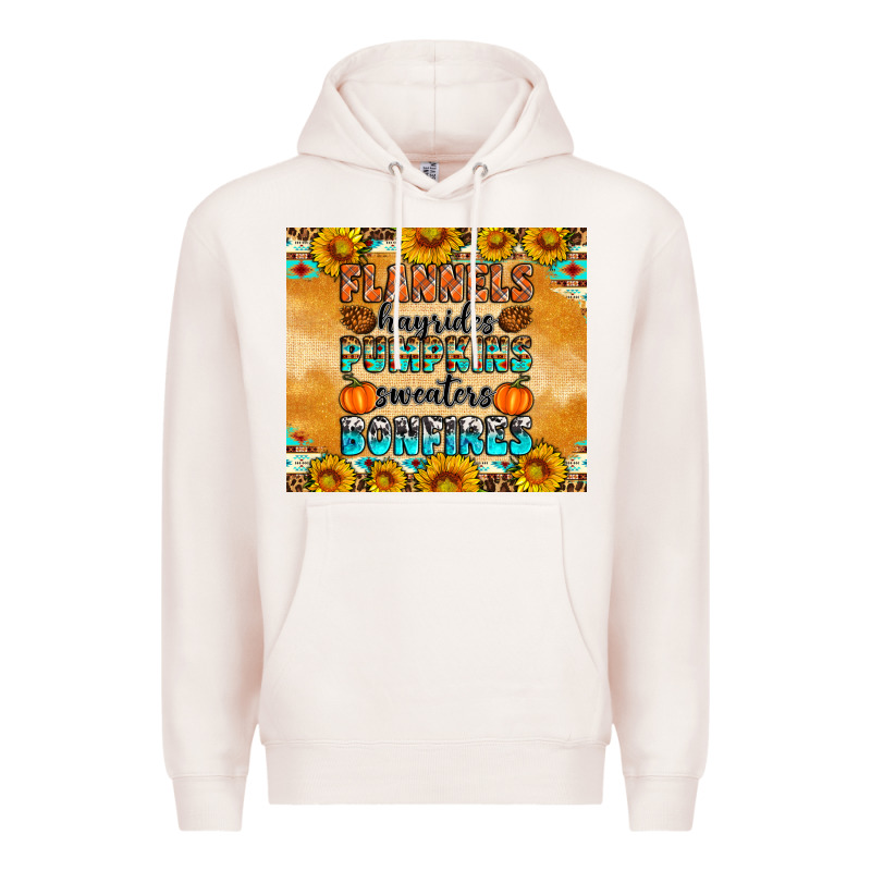 Flannes Hayrides Sweaters Bonfires Premium Hoodie by Artiststas | Teevron