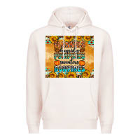 Pale Pink Flannes Hayrides Sweaters Bonfires Premium Hoodie - Artiststas