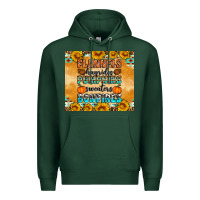 Sports Green Flannes Hayrides Sweaters Bonfires Premium Hoodie - Artiststas