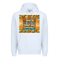 White Flannes Hayrides Sweaters Bonfires Premium Hoodie - Artiststas