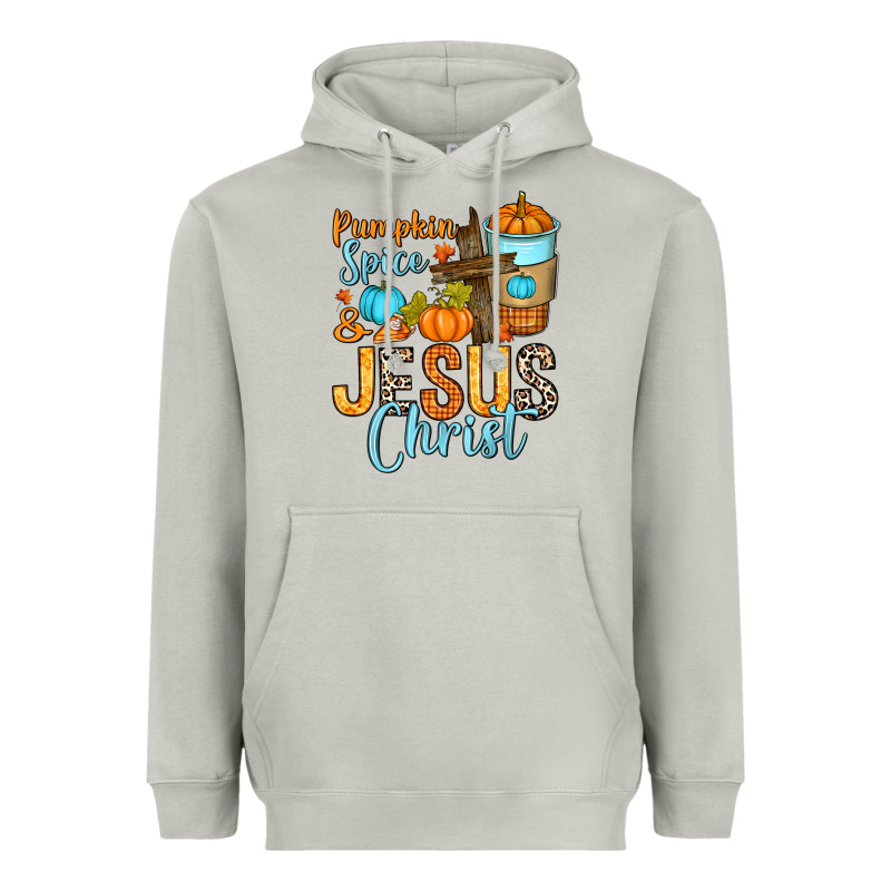 Pumpkin Spice And Jesus Christ Heavyweight Hoodie by RanaPortraitStore | Teevron