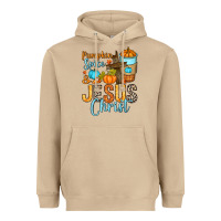 Mushroom Pumpkin spice and Jesus Christ Heavyweight Hoodie - RanaPortraitStore