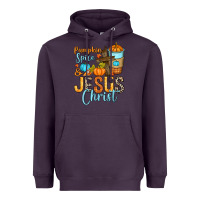 Plum Pumpkin spice and Jesus Christ Heavyweight Hoodie - RanaPortraitStore