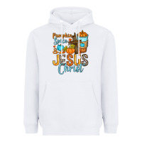 White Pumpkin spice and Jesus Christ Heavyweight Hoodie - RanaPortraitStore
