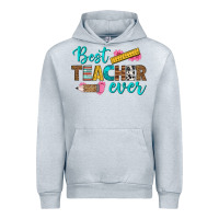 Heather Grey best teacher ever Urban Hoodie - BundleAndBundleShop