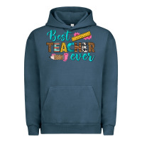 Pigment Midnight Navy best teacher ever Urban Hoodie - BundleAndBundleShop