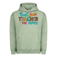 Pigment Oil Green best teacher ever Urban Hoodie - BundleAndBundleShop