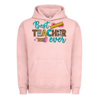 Pigment Salmon best teacher ever Urban Hoodie - BundleAndBundleShop