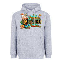Heather Grey Pumpkin spice junkie Heavyweight Hoodie - RanaPortraitStore
