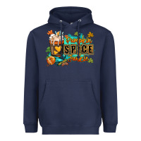 Navy Pumpkin spice junkie Heavyweight Hoodie - RanaPortraitStore