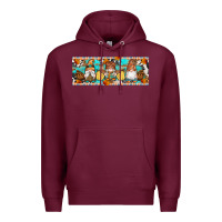 Burgundy Fall Gnomes Premium Hoodie - Artiststas