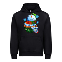 Black snowman cupcake Urban Hoodie - AdoDesignShop